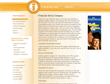 Tablet Screenshot of financialaidinfo.org